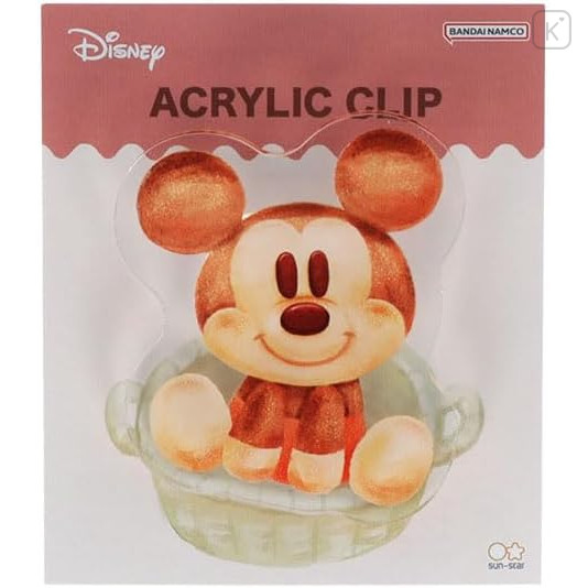 Japan Disney Acrylic Clip - Mickey : Nui Bread - 1