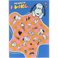 Japan Peanuts Flip Memo - Snoopy : Blue I Like