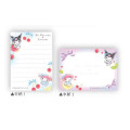 Japan Sanrio Mini Notepad - Kuromi & My Melody : Fruit Ribbon - 2