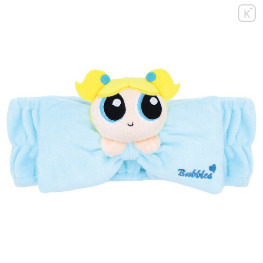 Japan The Powerpuff Girls Spa Headband with Ribbon - Bubbles Blue - 1
