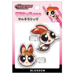 Japan The Powerpuff Girls Acrylic Hair Clip Set - Blossom Smile