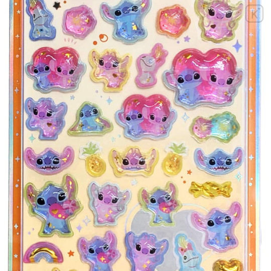 Japan Disney Uruchuru Pop Seal - Stitch - 2