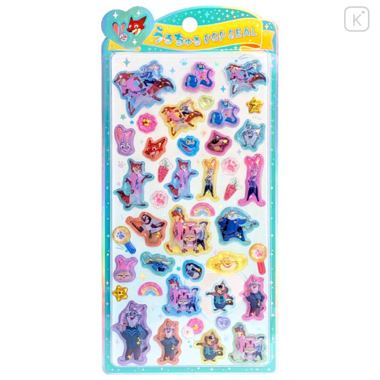 Japan Disney Uruchuru Pop Seal - Zootopia - 1