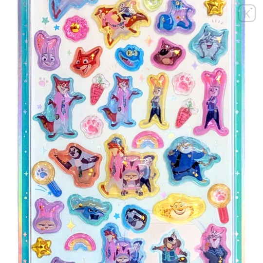 Japan Disney Uruchuru Pop Seal - Zootopia - 2