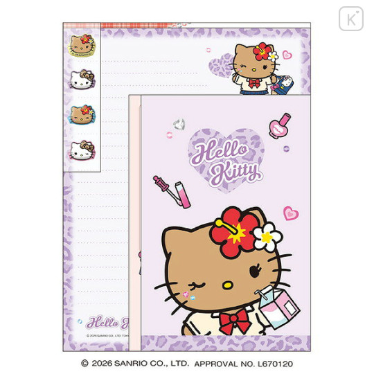 Japan Sanrio Letter Set - Hello Kitty : Gal Mix - 1