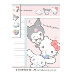 Japan Sanrio Letter Set - Cinnamoroll & Hello Kitty & Kuromi : Cute and Stylish