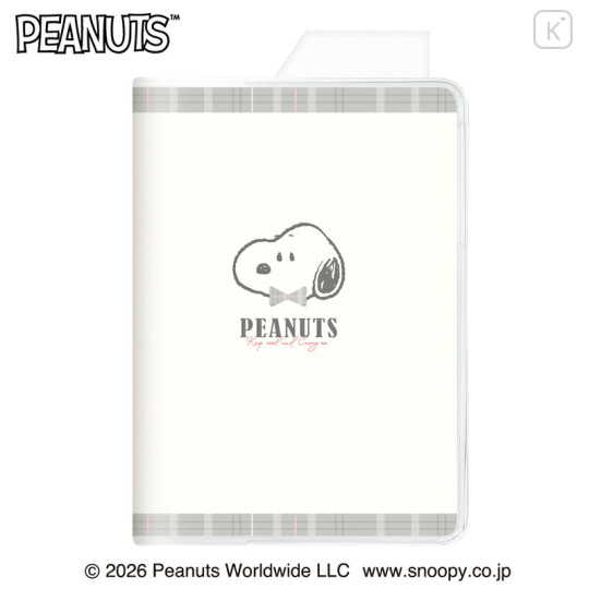 Japan Peanuts A6 Planner Monthly Schedule Book - Snoopy : Bowtie 2027 - 1