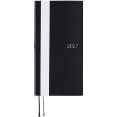 Japan Hobonichi Techo Weeks Softcover Horizontal English - White Line Black / 2027 Jan / Mon Start