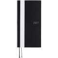 Japan Hobonichi Techo Weeks Softcover Horizontal English - White Line Black / 2027 Jan / Mon Start - 1