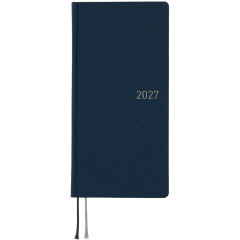 Japan Hobonichi Techo Weeks Hardcover Horizontal English - Colors Midnight Blue / 2027 Jan / Mon Start