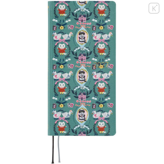 Japan Hobonichi Techo Weeks Hardcover Horizontal English - Yumi Kitagishi White Cat Wallpaper / 2027 Jan / Mon Start - 1