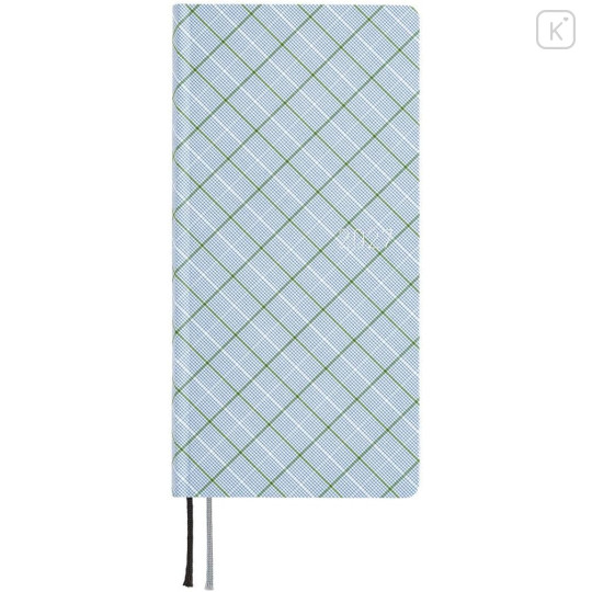 Japan Hobonichi Techo Weeks Hardcover Horizontal English - Shirt Fabric Graph Plaid / 2027 Jan / Mon Start - 1