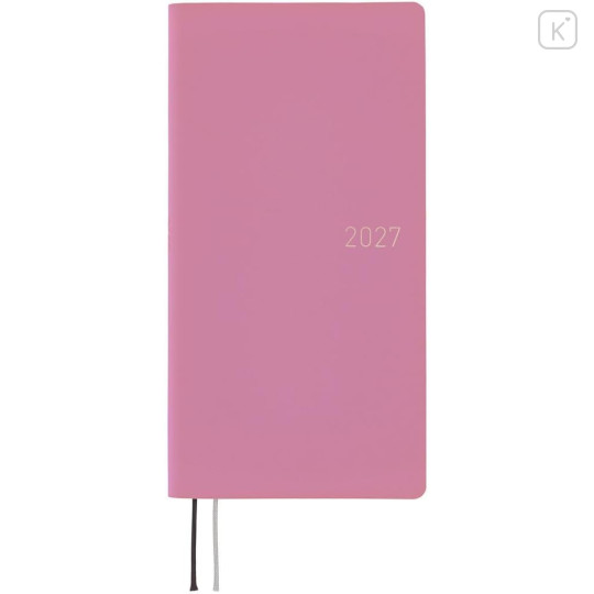 Japan Hobonichi Techo Weeks Hardcover Horizontal English - Smooth Lavender Milk / 2027 Jan / Mon Start - 1