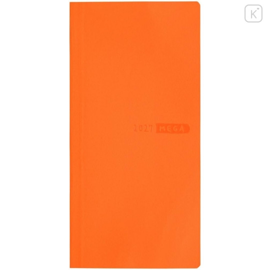 Japan Hobonichi Techo Weeks Mega Softcover Horizontal English - Sneaker Mandarin Orange / 2027 Jan / Mon Start - 1