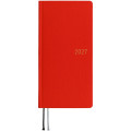 Japan Hobonichi Techo Weeks Mega Hardcover Horizontal English - Colors Poppy Red / 2027 Jan / Mon Start - 1