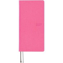 Japan Hobonichi Techo Weeks Mega Hardcover Horizontal English - Colors Pink Sapphire / 2027 Jan / Mon Start