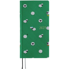 Japan Hobonichi Techo Weeks Mega Hardcover Horizontal English - Bow & Tie Sheep Sheep Sheep / 2027 Jan / Mon Start