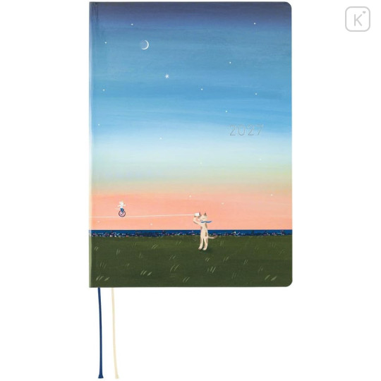 Japan Hobonichi Techo Hon A5 Daily English - String Telephone Until the Moon is Full / 2027 Jan / Mon Start - 1