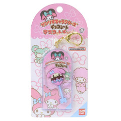 Japan Peko × Sanrio Figure Keychain - My Melody : Chocolate Lollipop