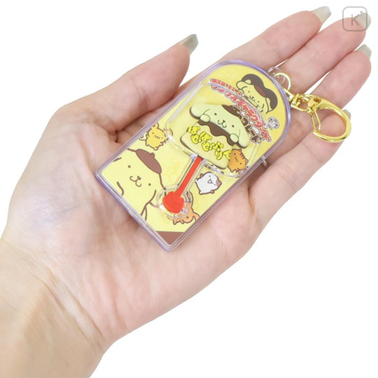 Japan Peko × Sanrio Figure Keychain - Pompompurin : Chocolate Lollipop - 2
