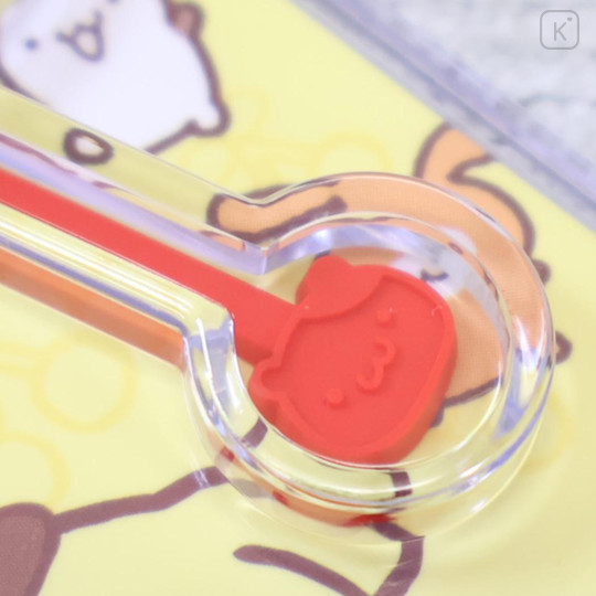 Japan Peko × Sanrio Figure Keychain - Pompompurin : Chocolate Lollipop - 3