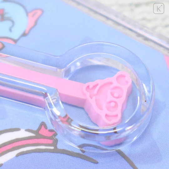 Japan Peko × Sanrio Figure Keychain - Pekkle : Chocolate Lollipop - 3