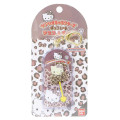 Japan Peko × Sanrio Figure Keychain - Hello Kitty : Chocolate Lollipop Leopard - 1