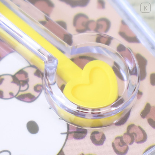 Japan Peko × Sanrio Figure Keychain - Hello Kitty : Chocolate Lollipop Leopard - 3