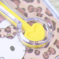 Japan Peko × Sanrio Figure Keychain - Hello Kitty : Chocolate Lollipop Leopard - 3