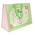 Japan Sanrio Souvenir Laminated Woven PP Eco Shopping Bag - Hello Kitty : Matcha Green - 2