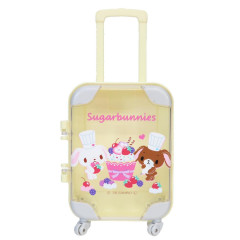 Japan Sanrio Small Desktop Organizer - Sugarbunnies : Luggage Style Light Yellow