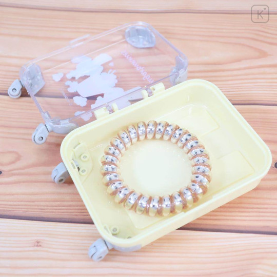 Japan Sanrio Small Desktop Organizer - Sugarbunnies : Luggage Style Light Yellow - 3