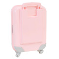 Japan Sanrio Small Desktop Organizer - Kuromi & My Melody : Luggage Style Light Pink - 2