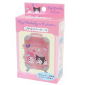 Japan Sanrio Small Desktop Organizer - Kuromi & My Melody : Luggage Style Light Pink - 4
