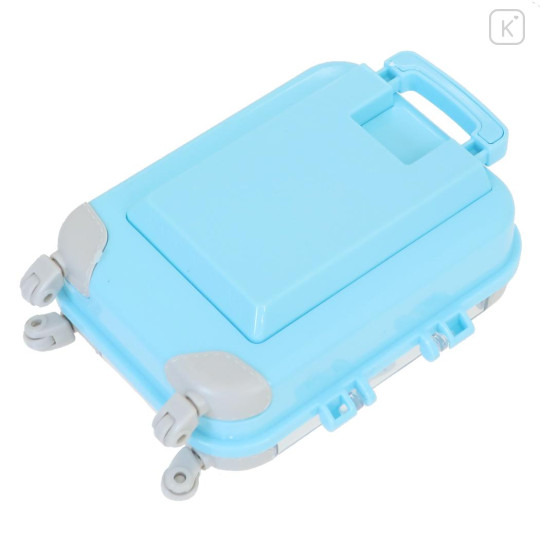 Japan Sanrio Small Desktop Organizer - Cinnamoroll & Hello Kitty : Luggage Style Light Blue - 2