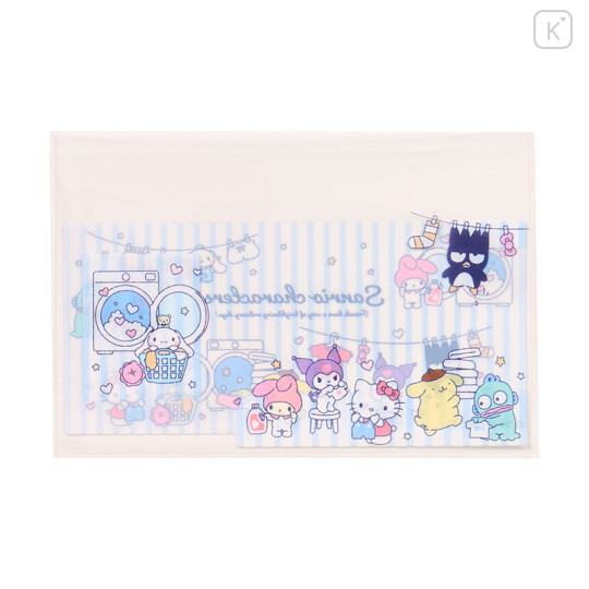Japan Sanrio Clear Pass Case Card Sleeve Set - Laundry - 3