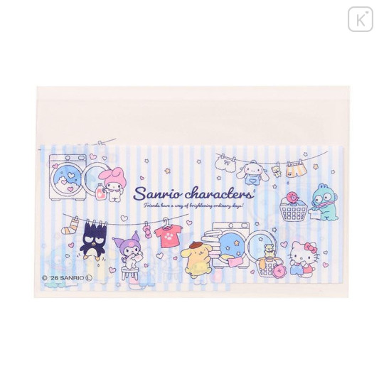 Japan Sanrio Clear Pass Case Card Sleeve Set - Laundry - 4