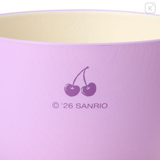 Japan Sanrio Original Soup Mug - Kuromi - 4
