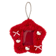 Japan Sanrio Original Fluffy Card Holder - Hello Kitty : Enjoy Idol