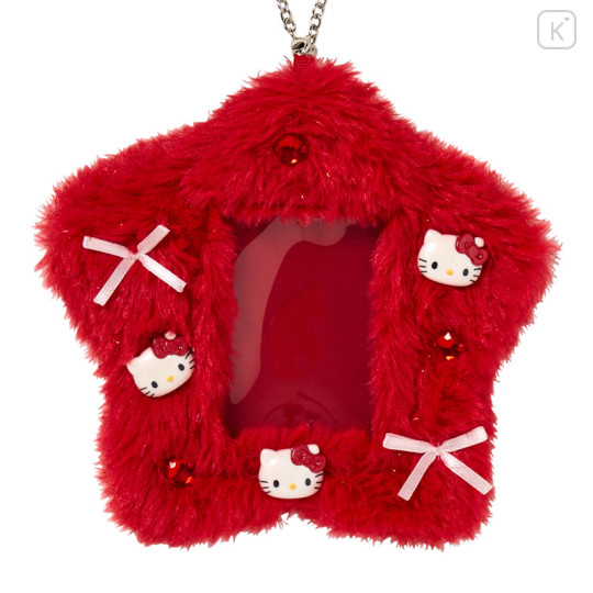 Japan Sanrio Original Fluffy Card Holder - Hello Kitty : Enjoy Idol - 2