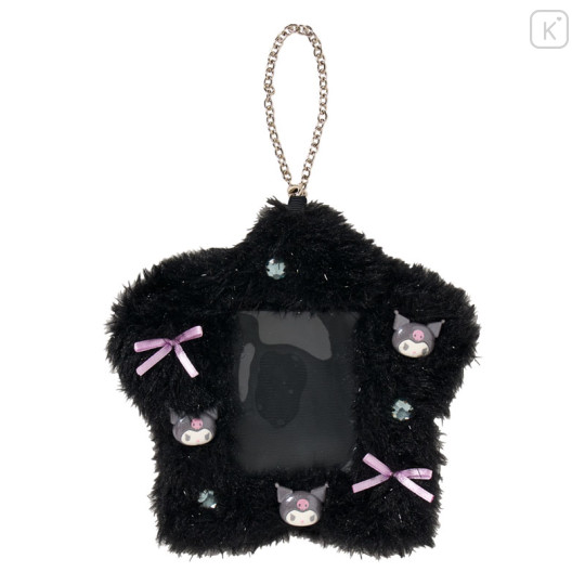 Japan Sanrio Original Fluffy Card Holder - Kuromi : Enjoy Idol - 1