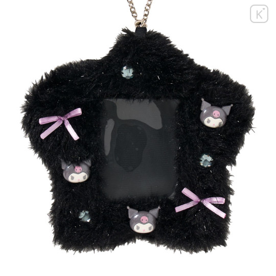 Japan Sanrio Original Fluffy Card Holder - Kuromi : Enjoy Idol - 2