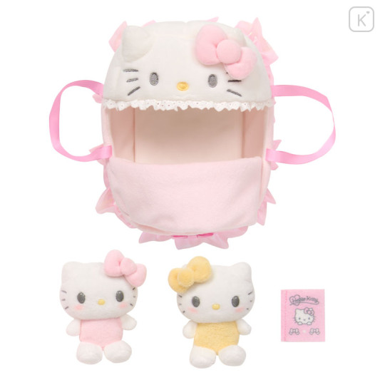 Japan Sanrio Original Plush Toy Care Set - Hello Kitty & Mimmy - 3