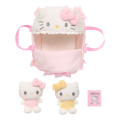 Japan Sanrio Original Plush Toy Care Set - Hello Kitty & Mimmy - 3