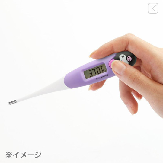 Japan Sanrio Soft Touch Electronic Thermometer - Kuromi - 6