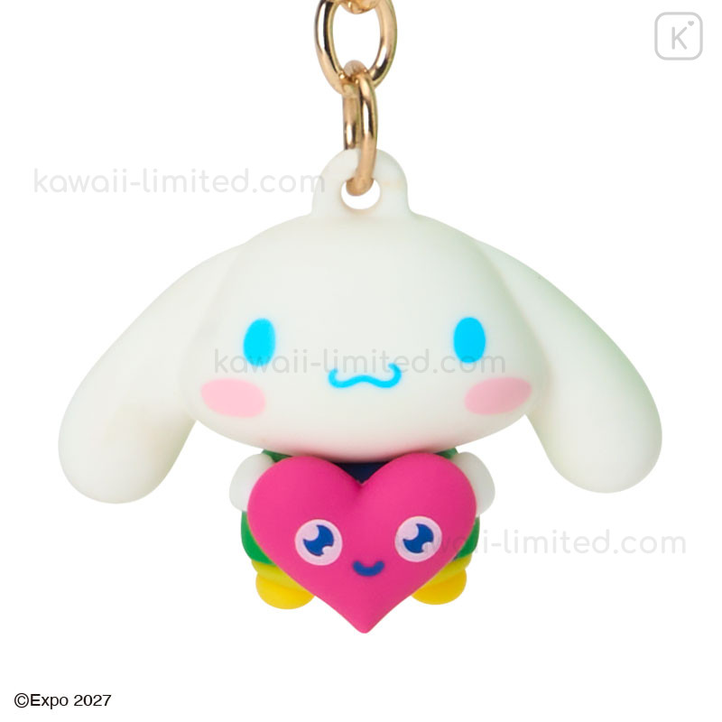 シナモロール コラボ キュージョン ストラップ Japan Sanrio 3D Keychain - Cinnamoroll : Expo 2027 | Kawaii Limited