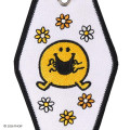 Japan Sanrio Original Embroidered Keychain - Mr. Men & Little Miss : Mr. Happy - 4