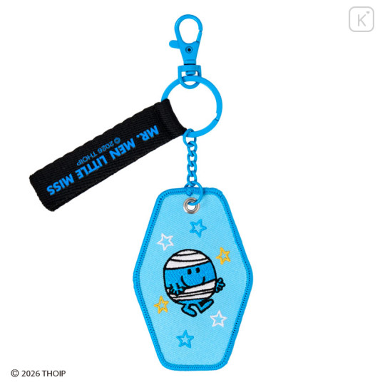 Japan Sanrio Original Embroidered Keychain - Mr. Men & Little Miss : Mr. Bump - 2