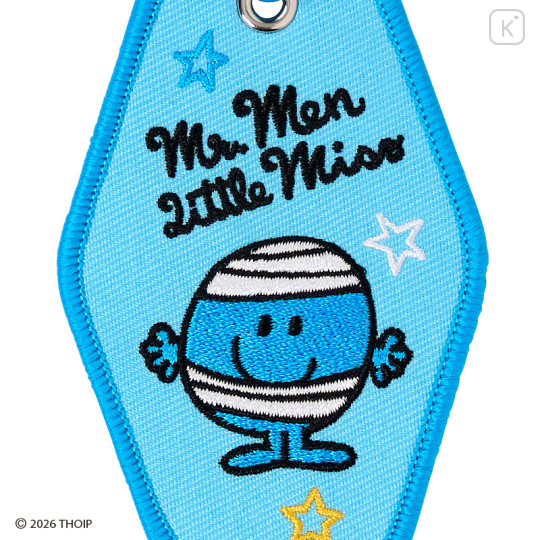 Japan Sanrio Original Embroidered Keychain - Mr. Men & Little Miss : Mr. Bump - 3