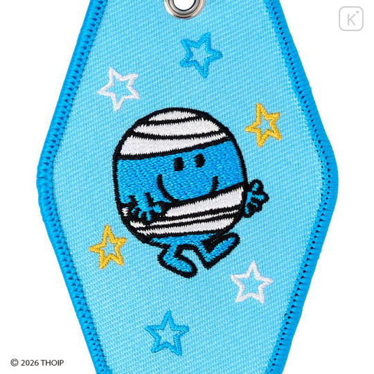 Japan Sanrio Original Embroidered Keychain - Mr. Men & Little Miss : Mr. Bump - 4